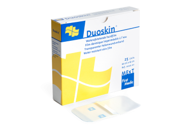 
            Duoskin, film dermique imperméable à l'eau
    