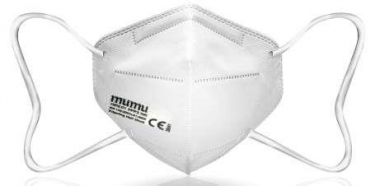 
            Masque antipoussière FFP2 Mumu - 10pc (BLANC)
    